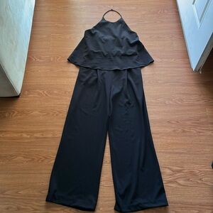 Calvin Klein Black Wide-Leg Jumpsuit NWOT